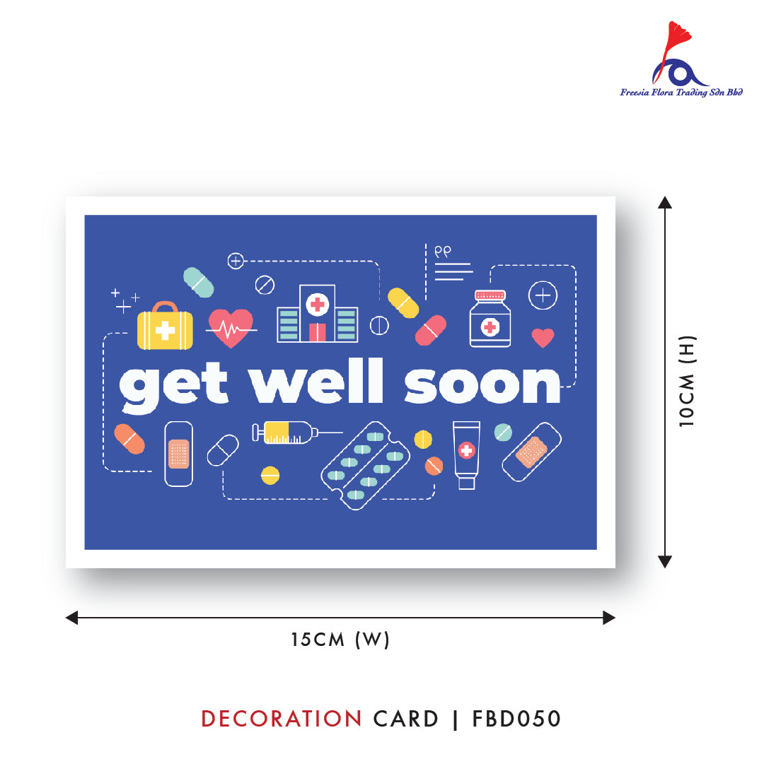 FBD ( Small ) - FBD050 Get Well Soon - Freesia