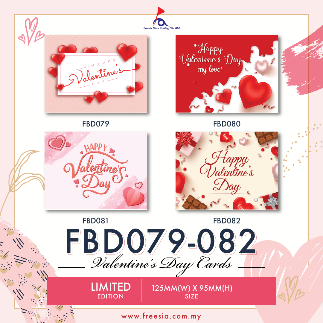 FBD ( Small ) - FBD079 Happy Valentine's Day - Freesia