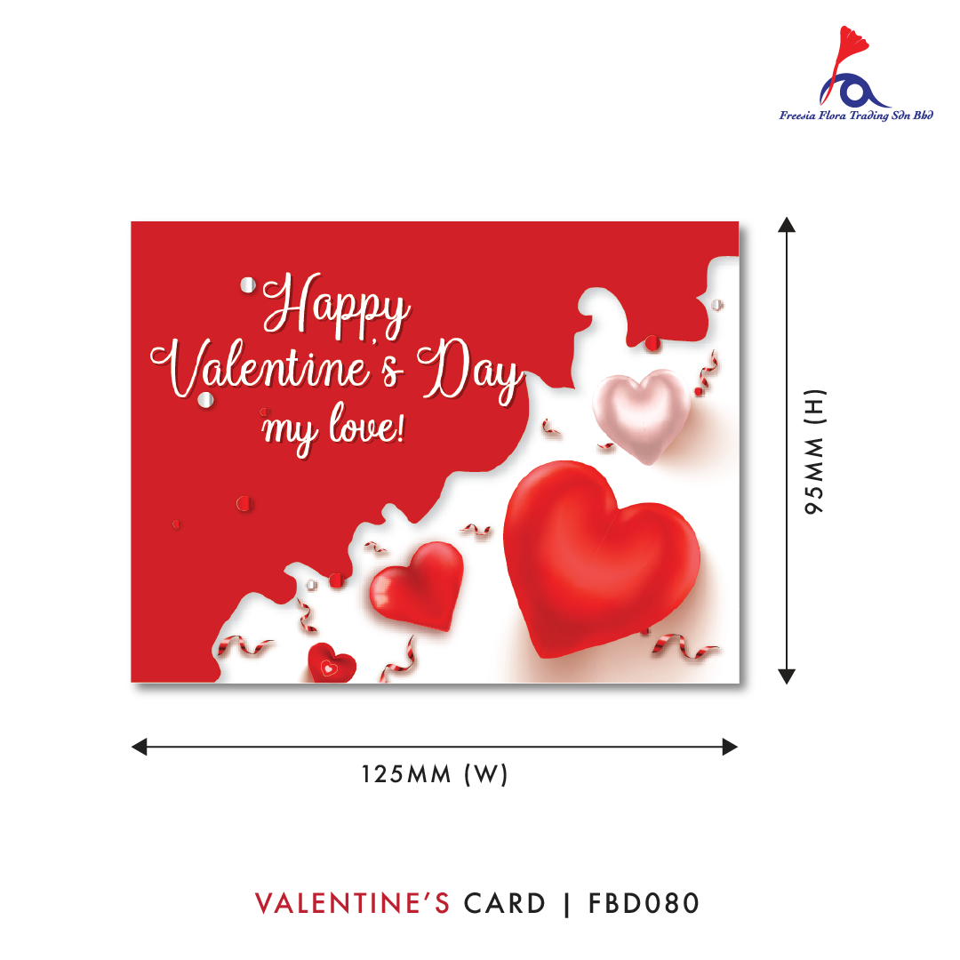 FBD ( Small ) - FBD080 Happy Valentine's Day - Freesia