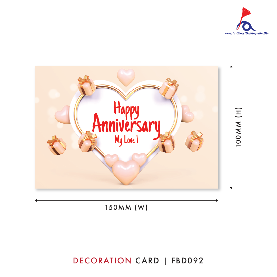 FBD ( Small ) - FBD092 Happy Anniversary - Freesia