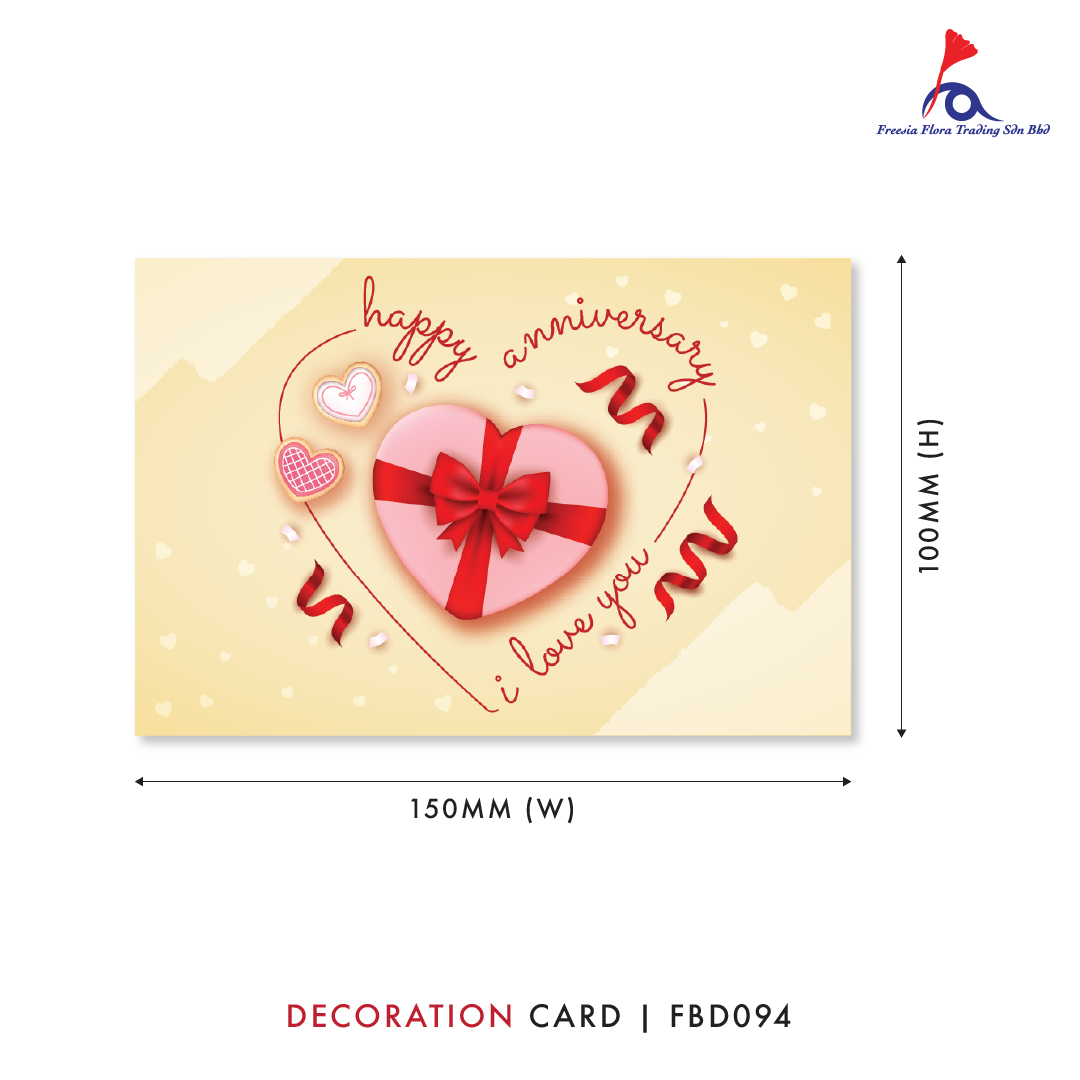 FBD ( Small ) - FBD094 Happy Anniversary - Freesia
