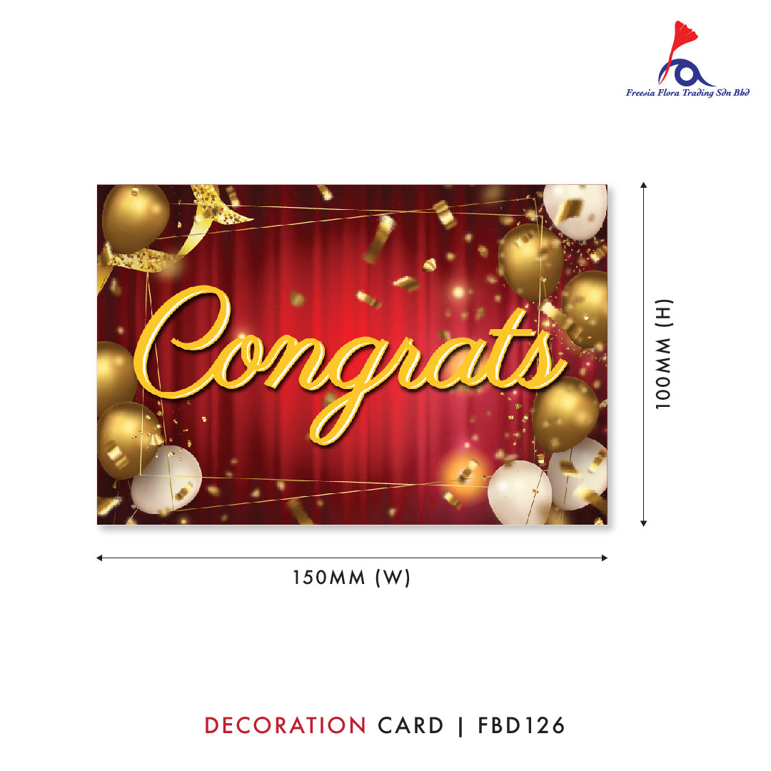 FBD ( Small ) - FBD126 Congratulations - Freesia