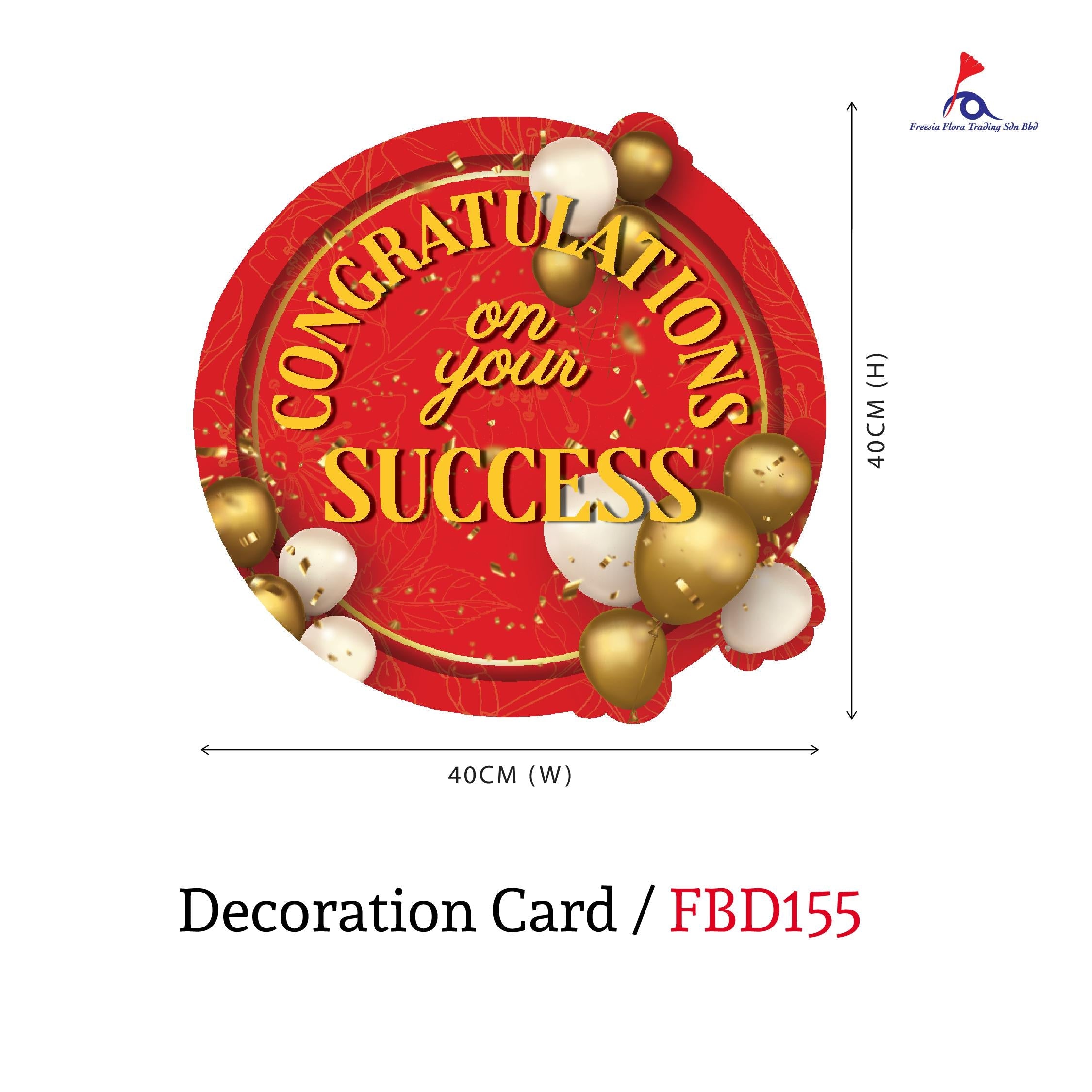 Decoration Card ( Large ) - Congratulations