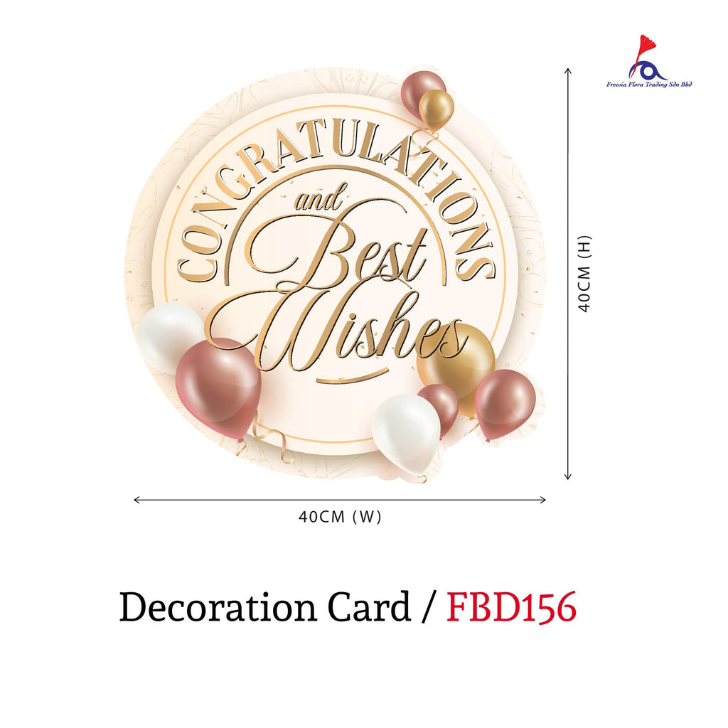 Decoration Card (Large) - Congratulations