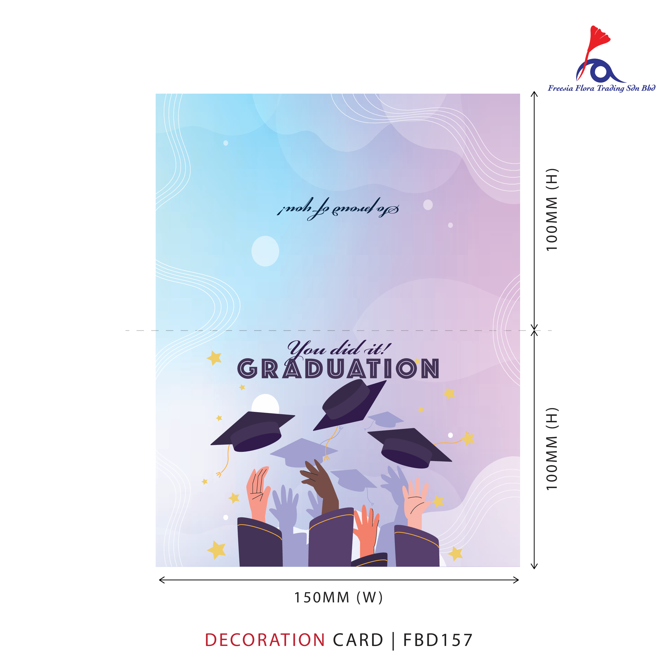 Graduation Card - You Did It! Graduation (Folded Type)
