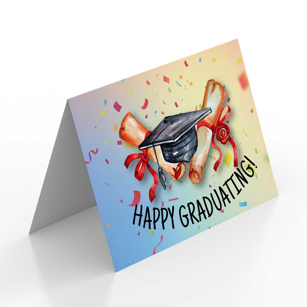 Graduation Card - Happy Graduating! (Folded Type)