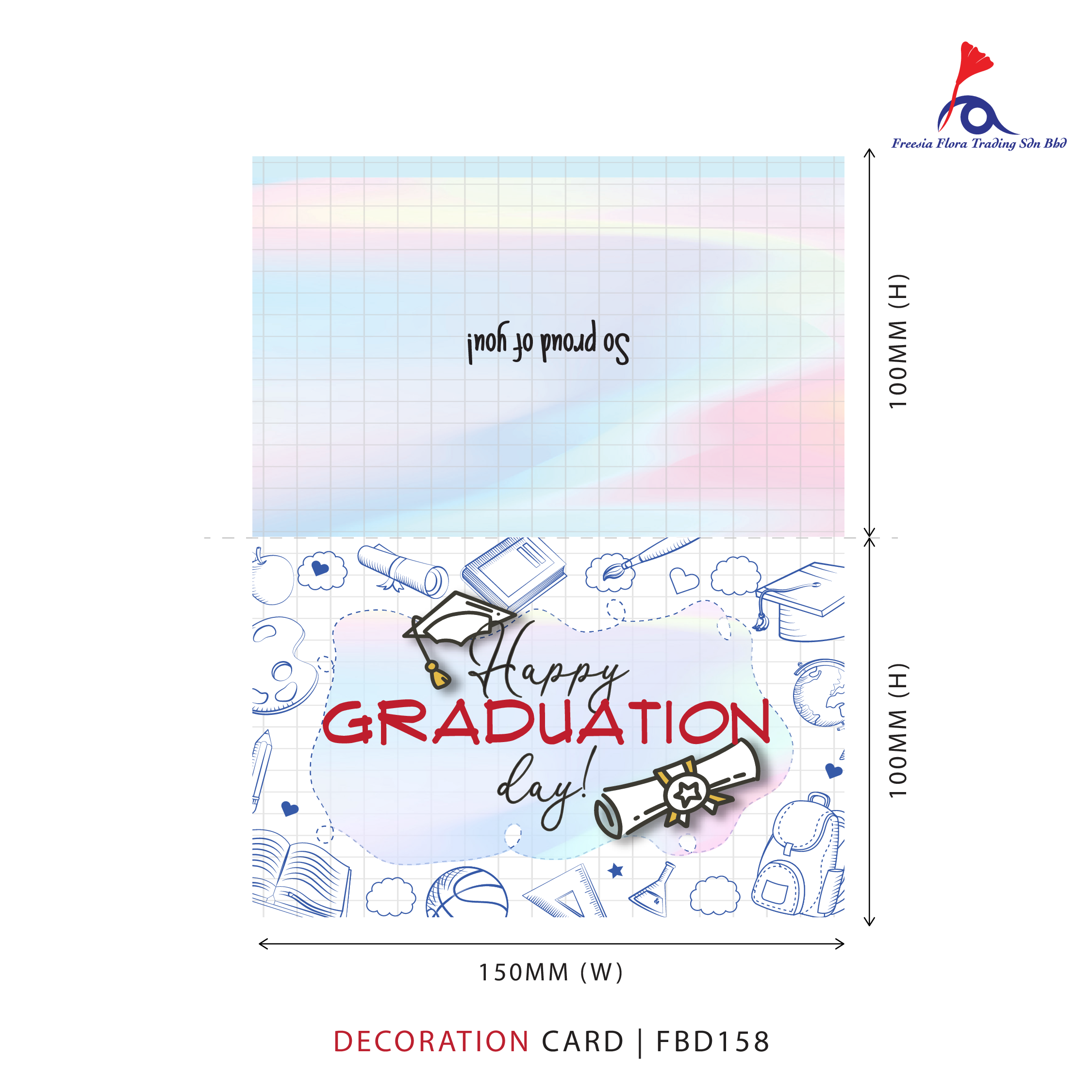 Graduation Card - Happy Graduation Day! (Folded Type)