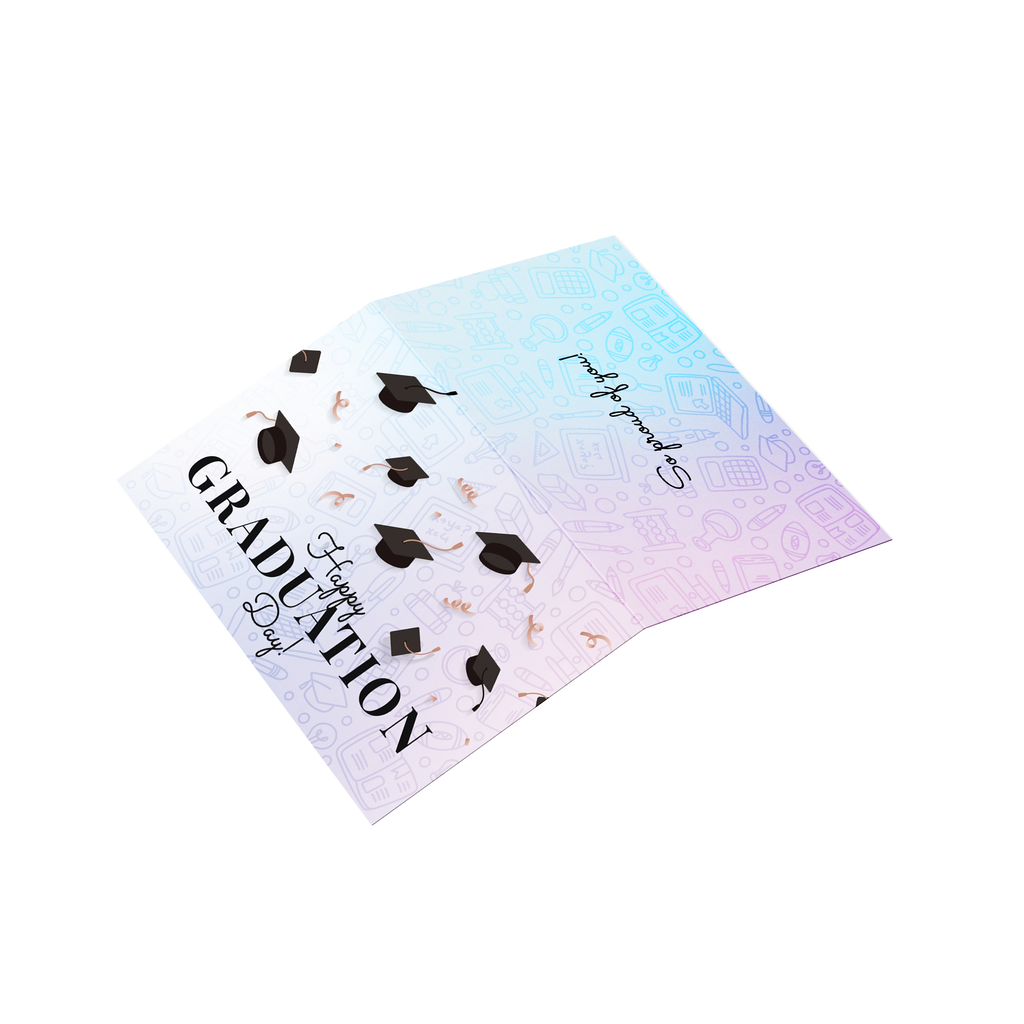 Graduation Card - Happy Graduation Day! (Folded Type)