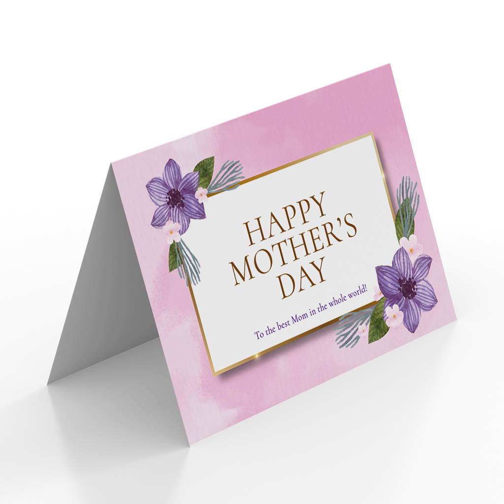 Mother's Day Card - Happy Mother's Day (Folded Type)