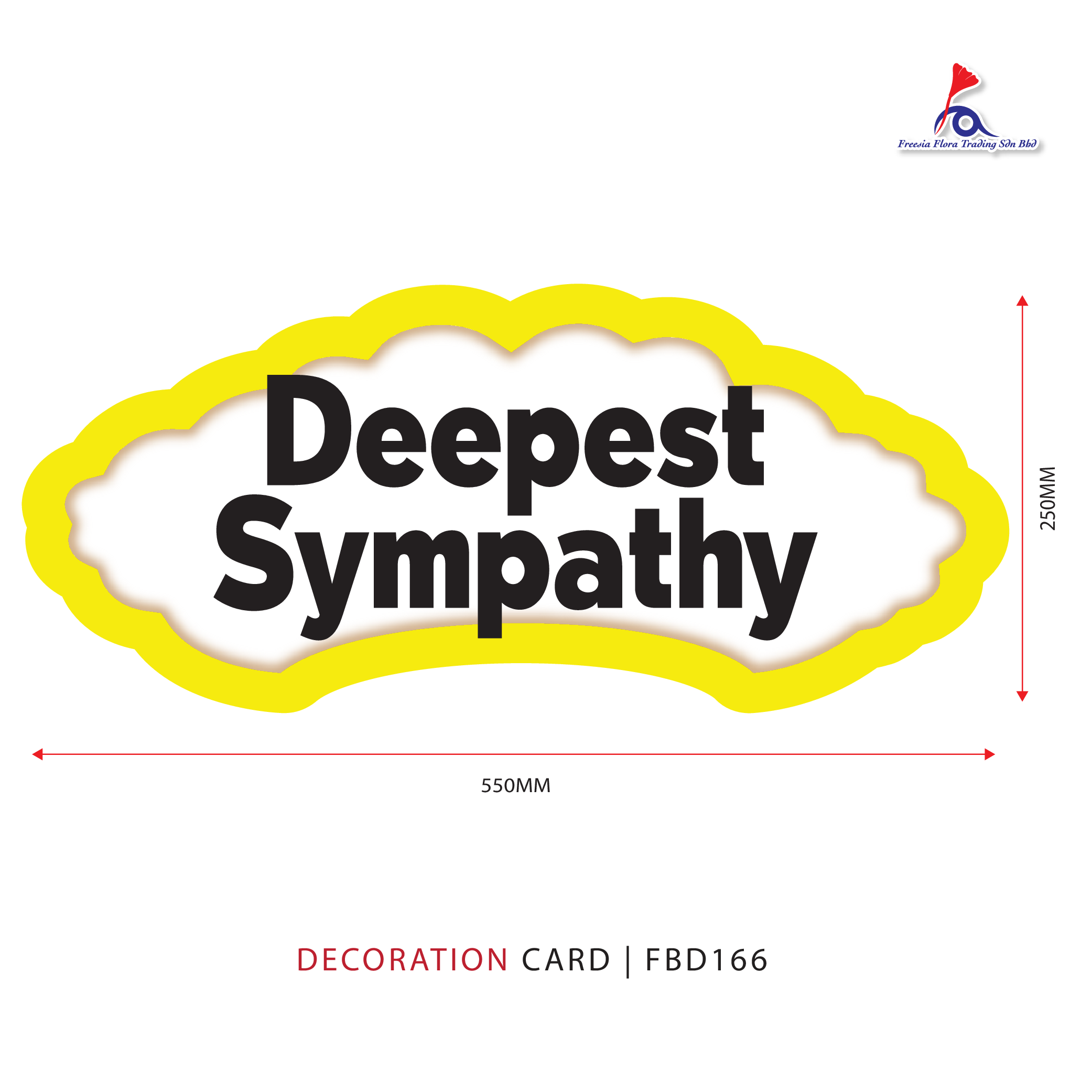 Condolences Cards - Deepest Sympathy(Large)