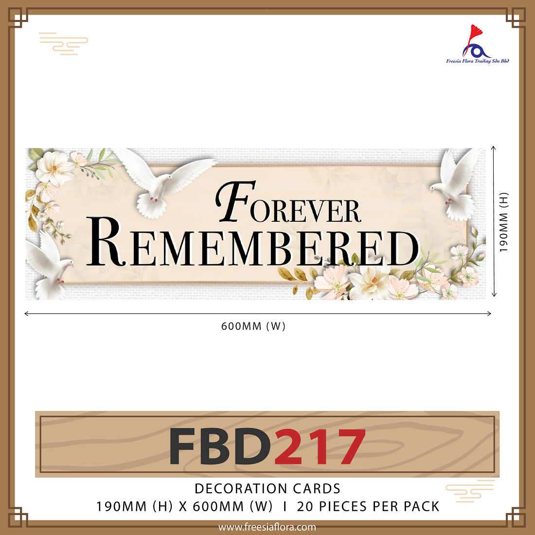 Condolences Cards - Forever Remembered