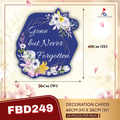 FREESIA Condolences Cards (L) - FBD249 Gone but Never Forgotten