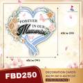 FREESIA Condolences Cards (L) - FBD250 Forever In Our Memories