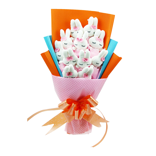 FNT002 SNOW DOTS NON WOVEN - Freesia