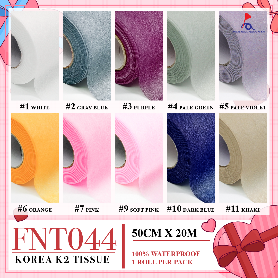 FNT044 KOREA K2 TISSUE WOVEN - Freesia