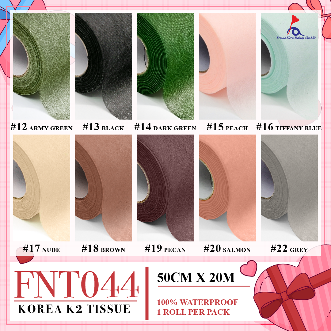 FNT044 KOREA K2 TISSUE WOVEN - Freesia