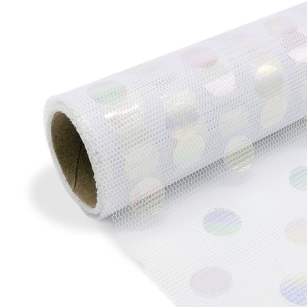 FNT051 SYMPHONY POLKA DOTS NETTING (50CM*5Y) - Freesia