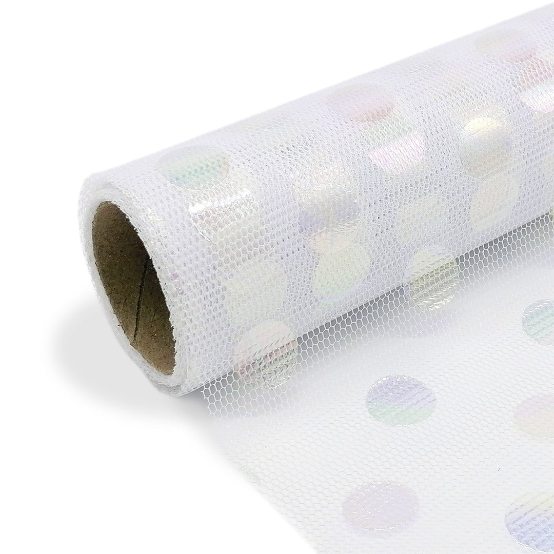 FNT051 SYMPHONY POLKA DOTS NETTING (50CM*5Y) - Freesia