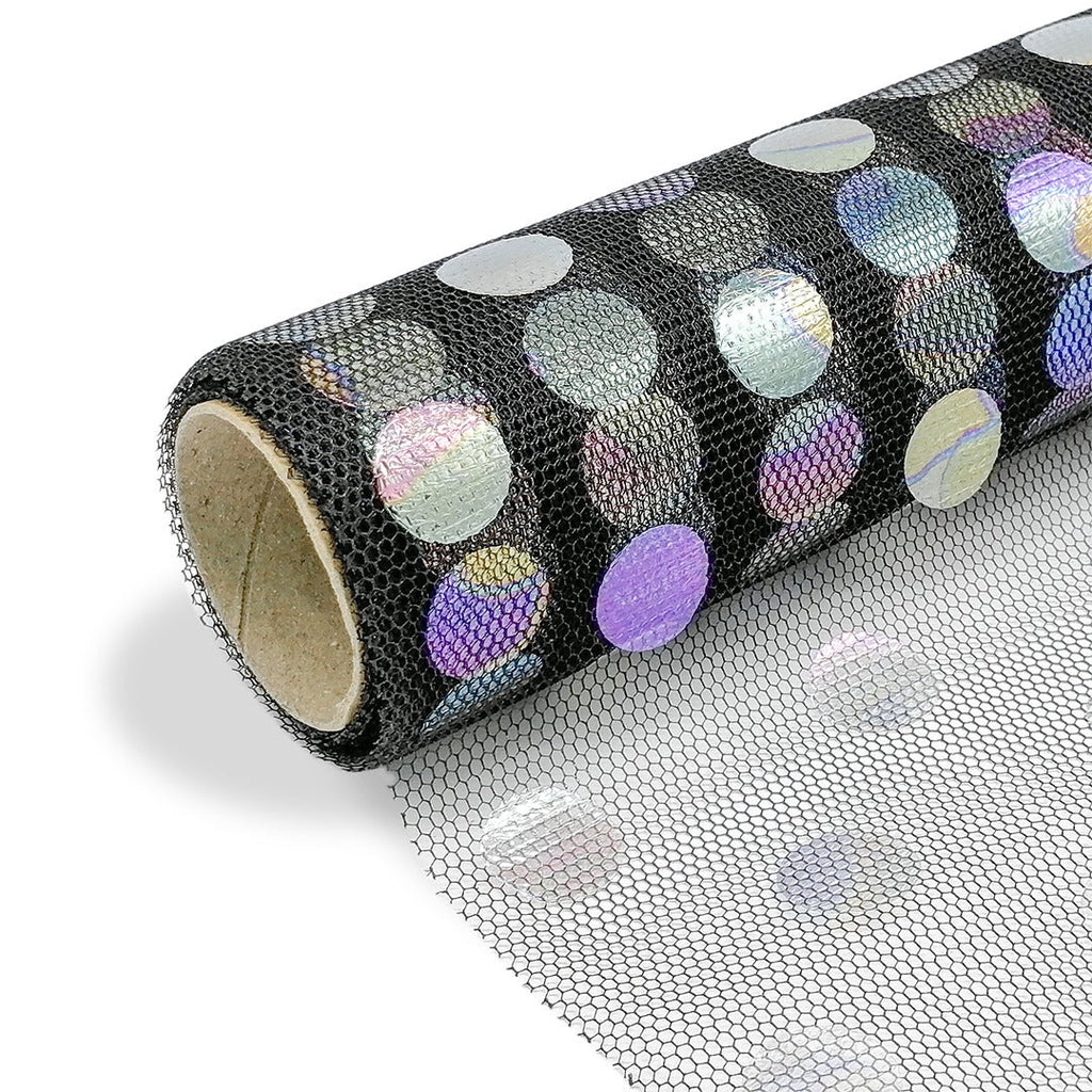 FNT051 SYMPHONY POLKA DOTS NETTING (50CM*5Y) - Freesia