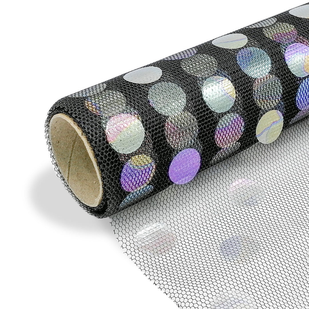 FNT051 SYMPHONY POLKA DOTS NETTING (50CM*5Y) - Freesia