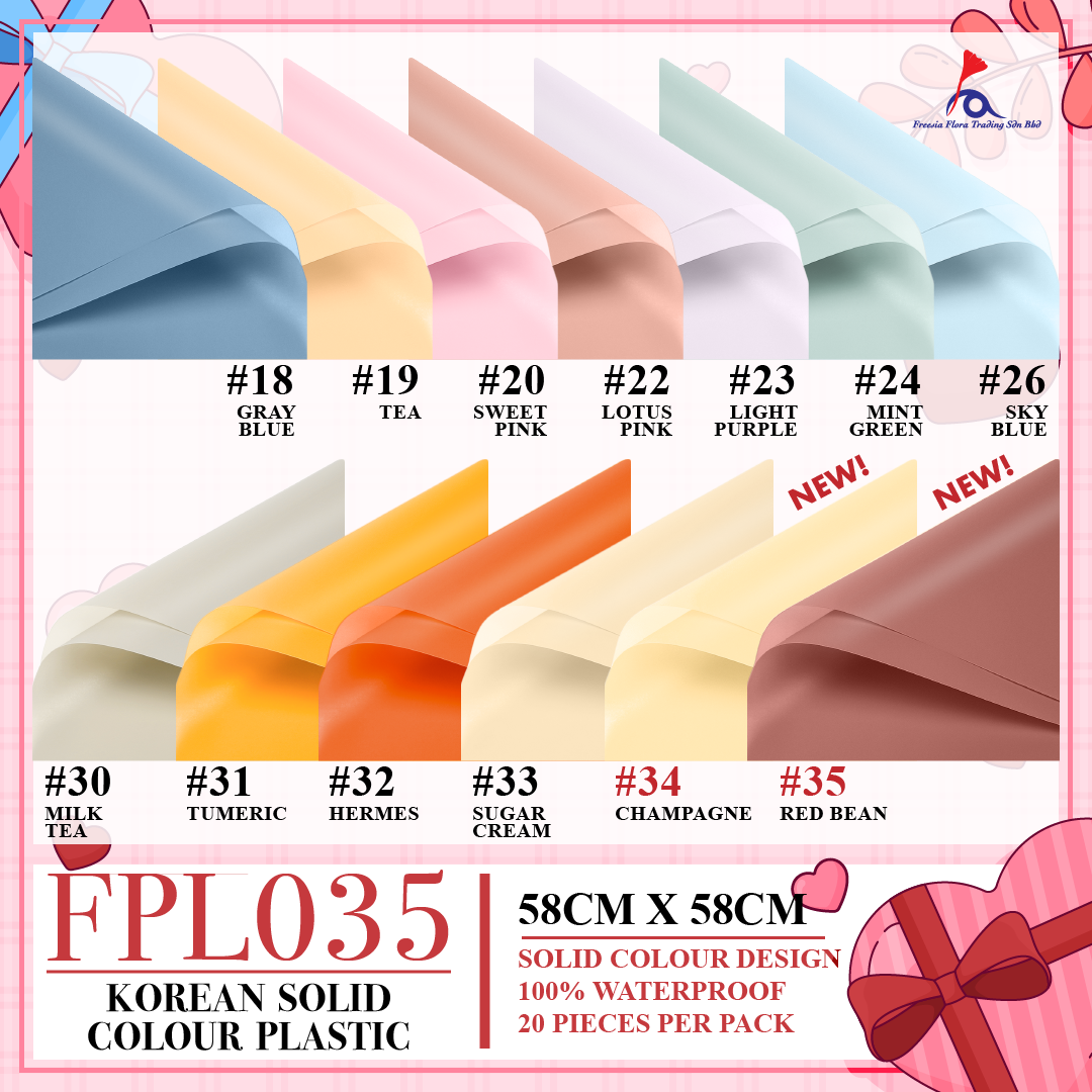 FPL035 OPP KOREA MATTE PLASTIC - Freesia