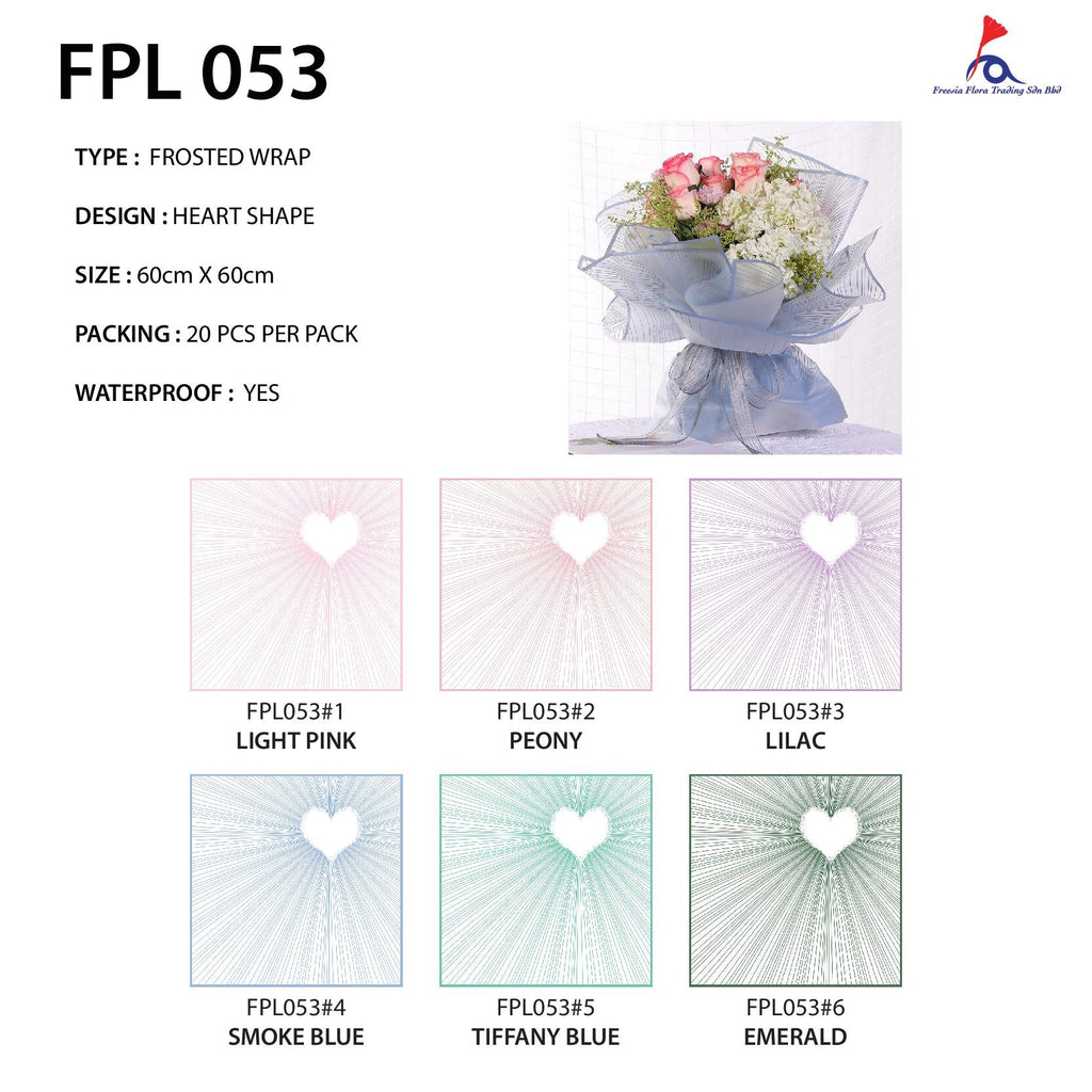 FPL053 FROSTED WRAPPER - Freesia