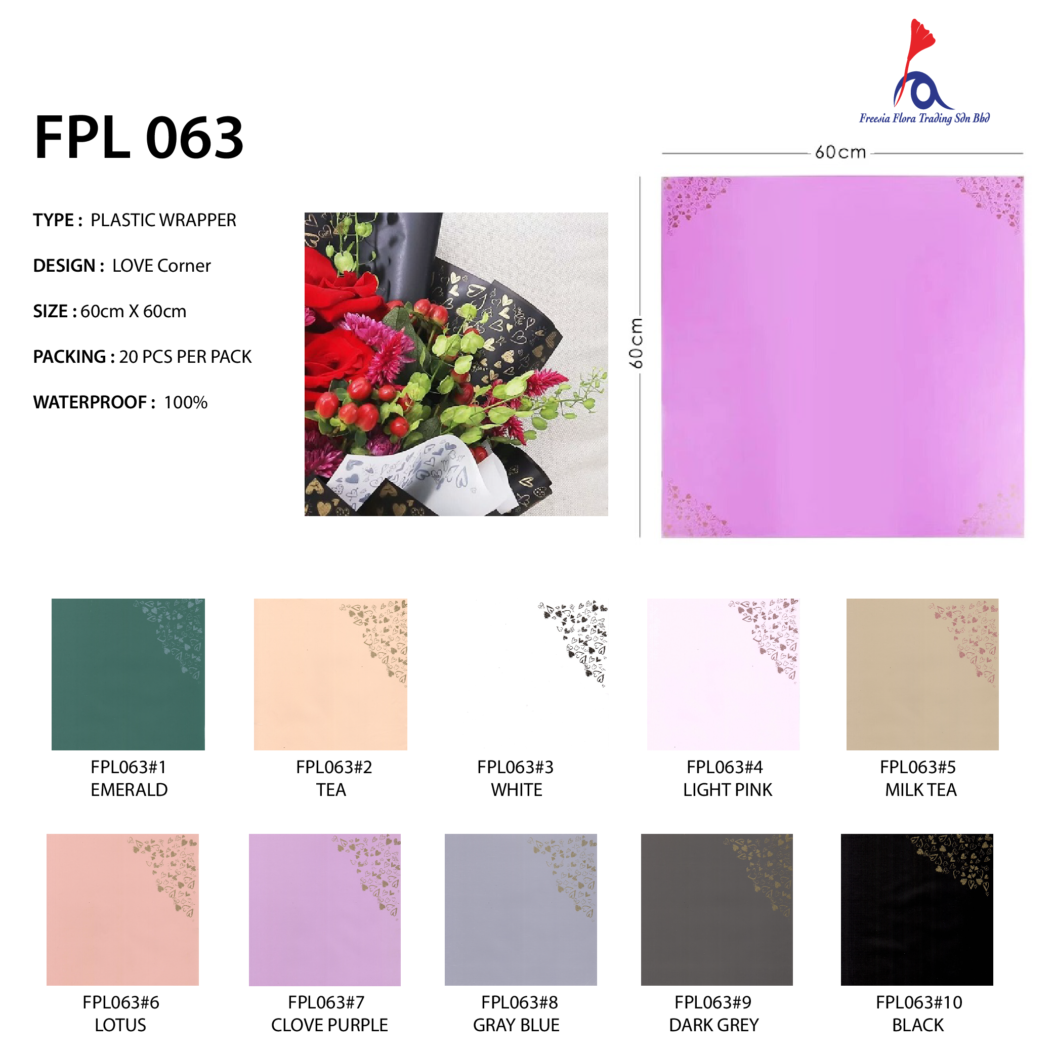 FPL063 LOVE CORNER - Freesia