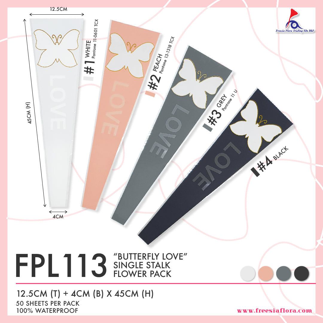Single Stalk Flower Pack "Btterfly Love"