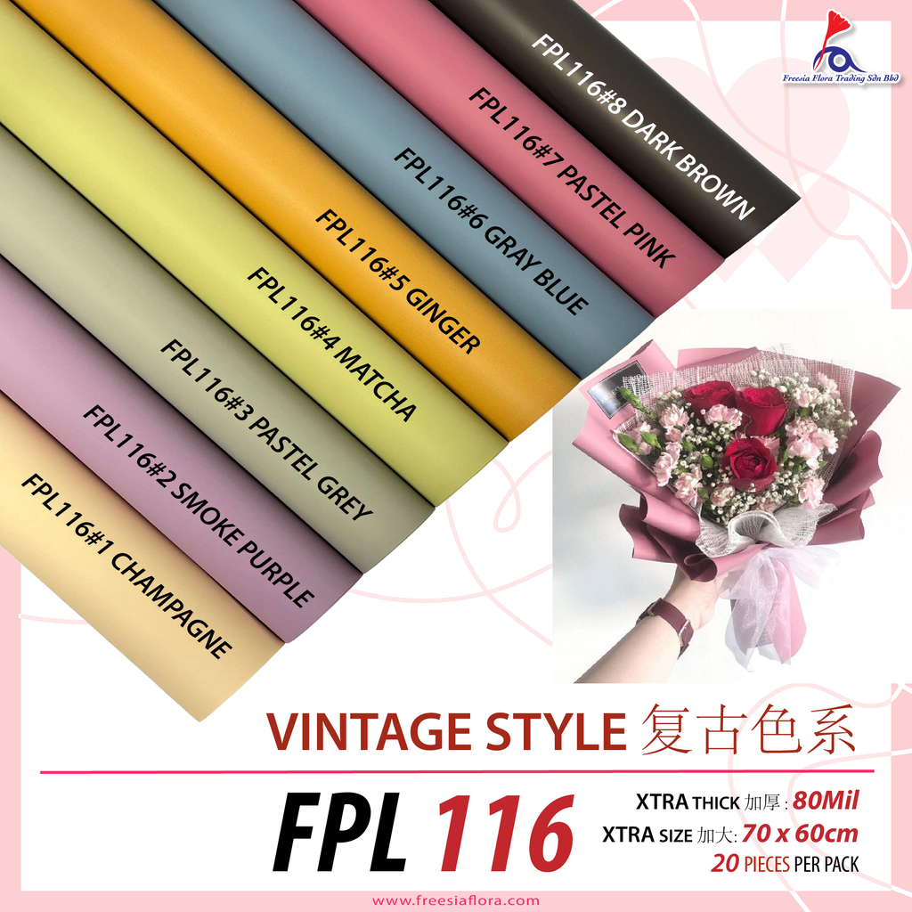 OPP Xtra Size Xtra Thick Xtra Pastel (60*70Cm)