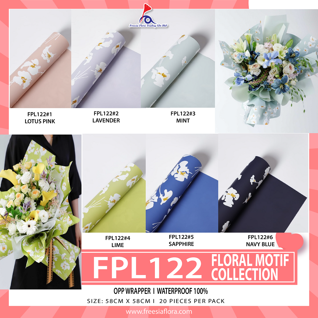 Floral Motif Collection OPP Wrapper
