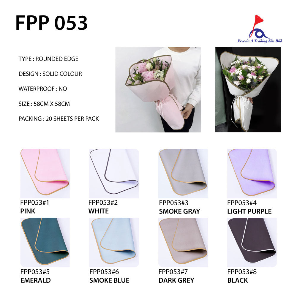 FPP053 ROUNDED EDGE ECO PAPER - Freesia