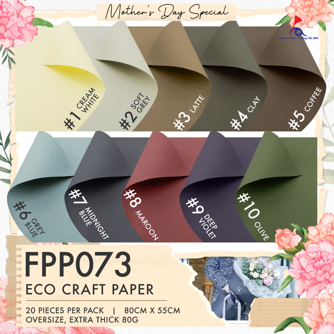 FPP073 ECO CRAFT PAPER (OVERSIZE / EXTRA THK) - Freesia