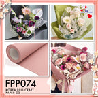 FPP074 KOREA ECO CRAFT PAPER G2 (58CM X 10Y) - Freesia
