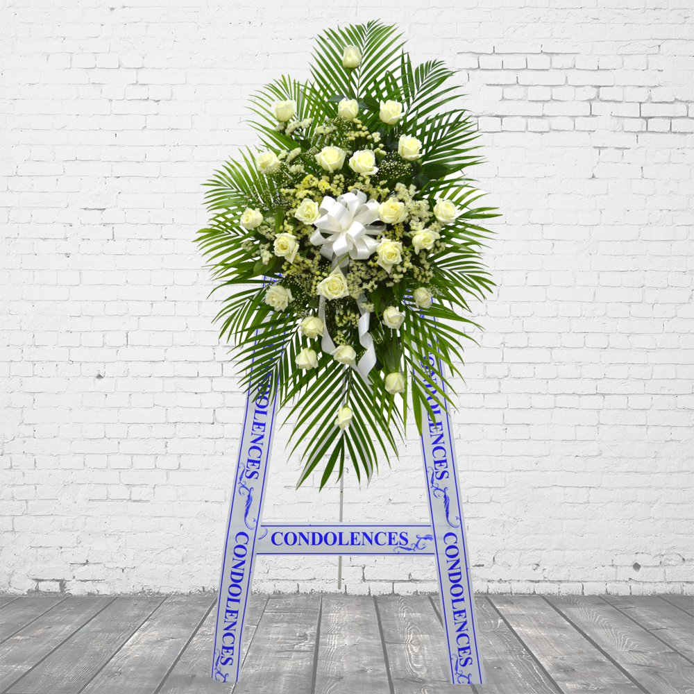 FRB036 OPP RIBBBON CONDOLENCES - Freesia