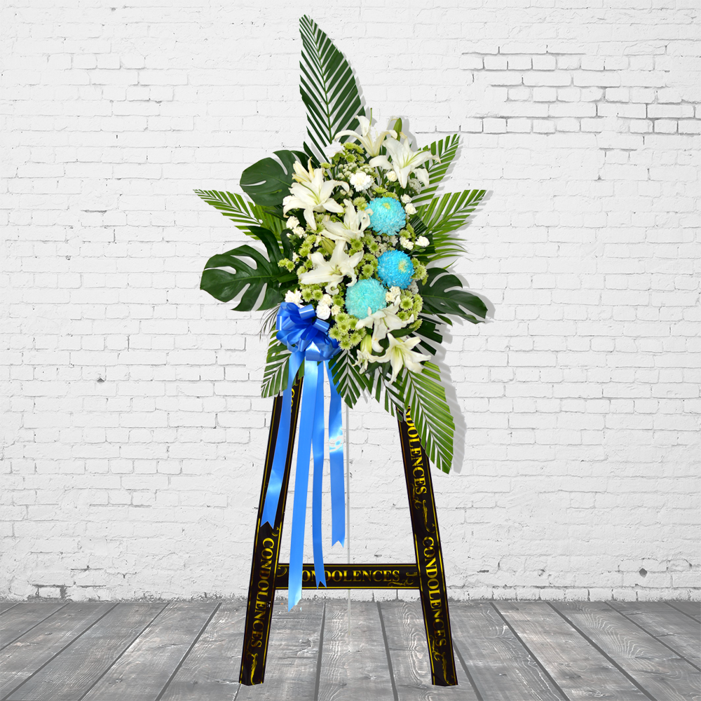 FRB036 OPP RIBBBON CONDOLENCES - Freesia