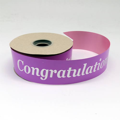 FRB037 CONGRATULATION OPP RIBBON - Freesia