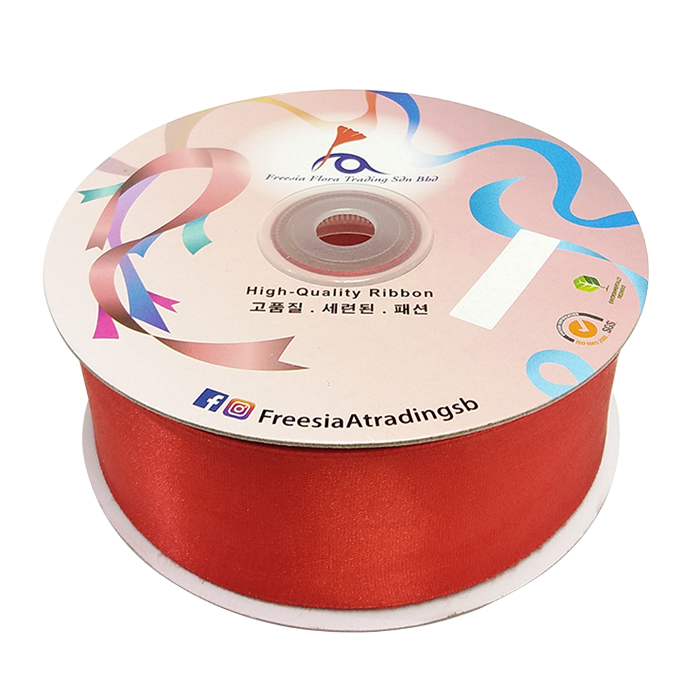 FRB063 SATIN RIBBON 38MM*50Y - Freesia