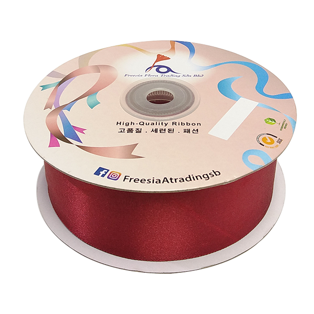 FRB063 SATIN RIBBON 38MM*50Y - Freesia