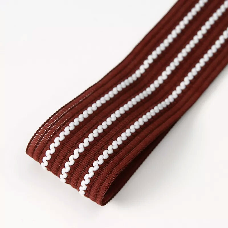 FRB076 STRIPE COTTON RIBBON - Freesia