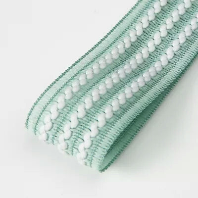 FRB076 STRIPE COTTON RIBBON - Freesia