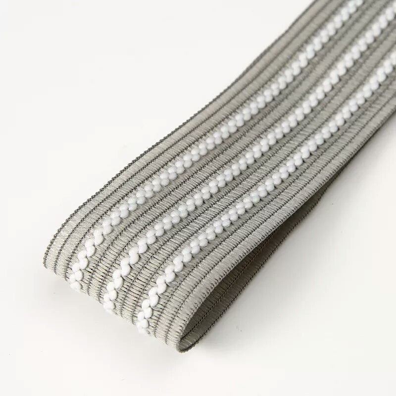 FRB076 STRIPE COTTON RIBBON - Freesia