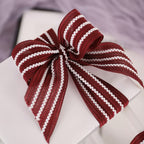 FRB076 STRIPE COTTON RIBBON - Freesia
