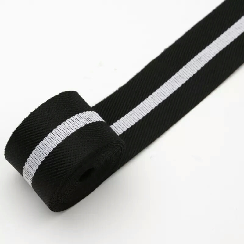 FRB077 COTTON STRIPE RIBBON (25MM*18Y) - Freesia