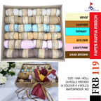 Paper Raffia Ribbon (10m/Roll) (24 Rolls / Box)