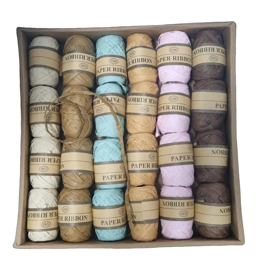 Paper Raffia Ribbon (10m/Roll) (24 Rolls / Box)