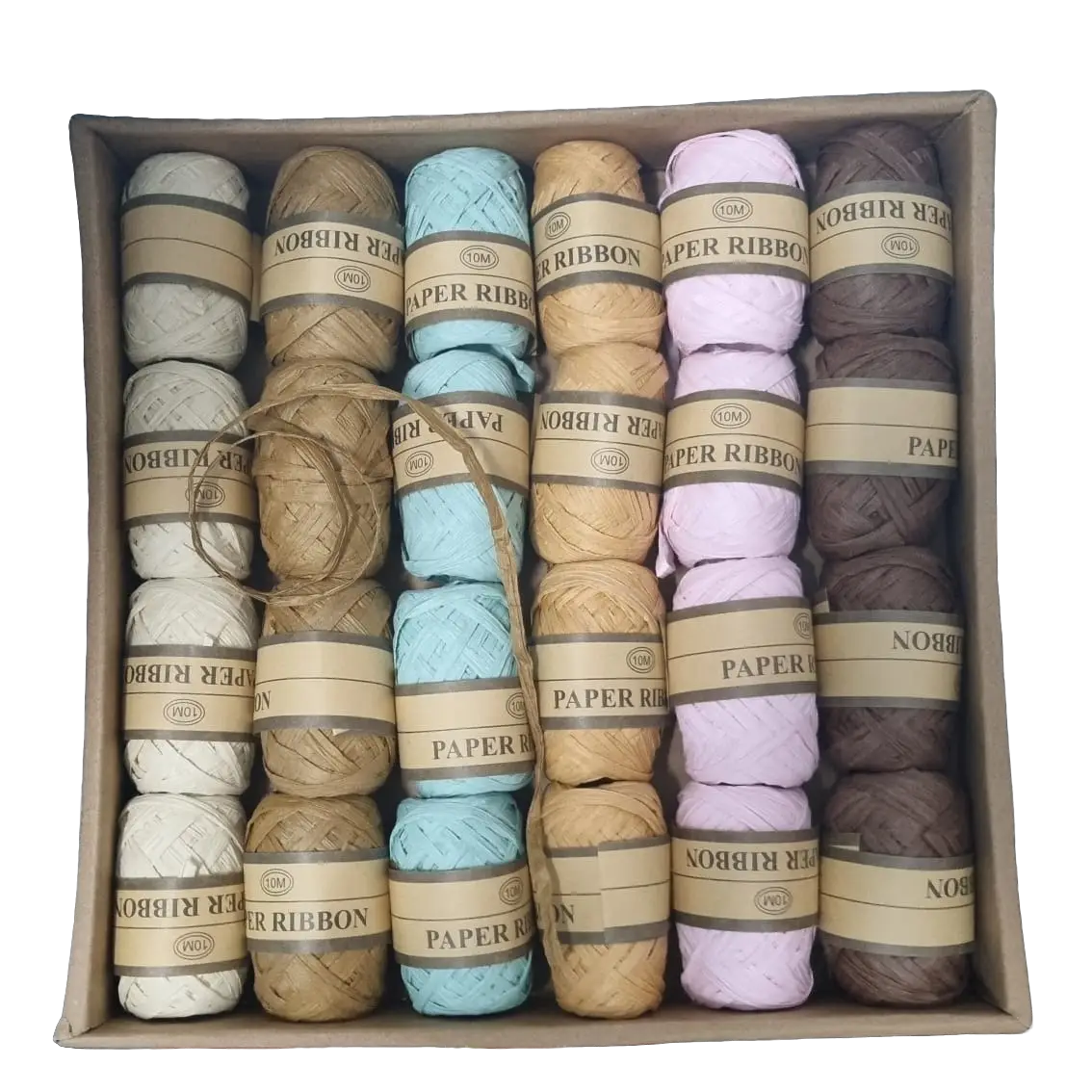 Paper Raffia Ribbon (10m/Roll) (24 Rolls / Box)