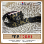 Printed Opp Ribbon - Deepest Condolence