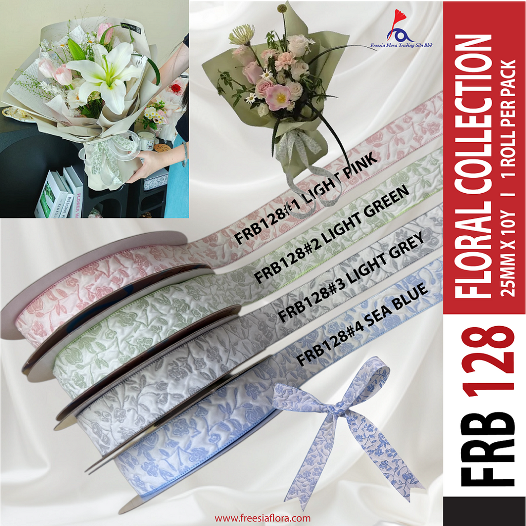 Floral Collection Fabric Ribbon