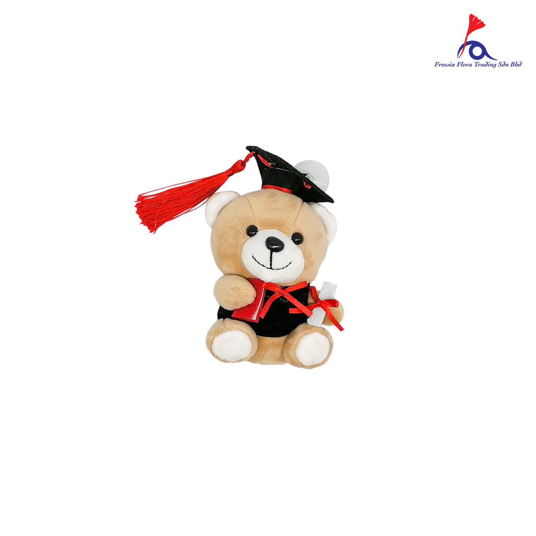 FTY013 4IN GRADUATE BEAR - Freesia