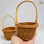Faux Rattan Mini Basket